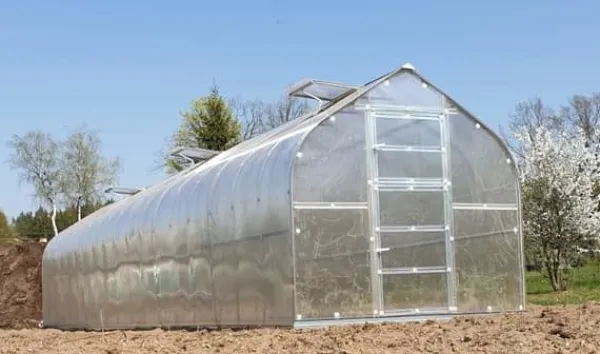 Clearance Drivhus STANDARD 20 - 2,5x8m med 6 mm polycarbonatbelægning Drivhus
