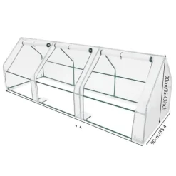 Hot Drivhus, Holdbar Jernramme, Rullevinduesdesign,HVID Drivhus