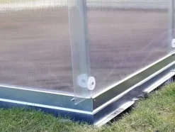 New Drivhus KLASIKA RØR 3x12m (36m2) med fundamenter og 6mm polycarbonatbelægning Drivhus