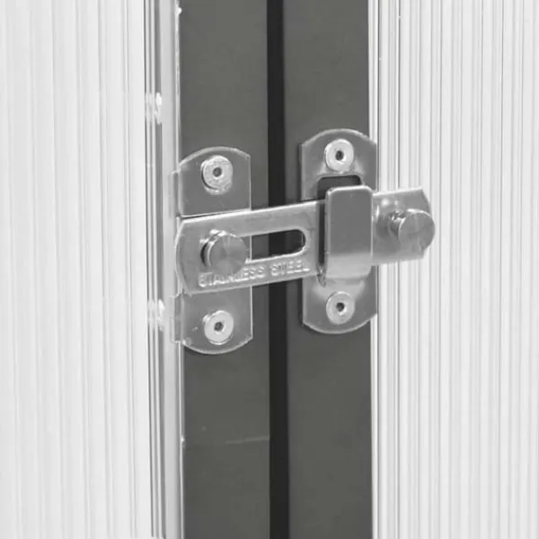 Outlet Drivhus med fundamentramme - Aluminium antracitgrå | 169x169x195 cm Drivhus