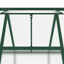 Sale Drivhus med fundamentramme i aluminium - Vejrbestandigt | Størrelse: 169x169x195 cm | Farve: Grøn Drivhus