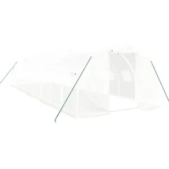 Discount Drivhus med stålstel 30 m² 10x3x2 m hvid - Drivhus - Drivhuse - Home & Living Drivhus