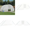 Hot Drivhus med stålstel 8 m² 4x2x2 m hvid - Drivhus - Drivhuse - Home & Living Drivhus