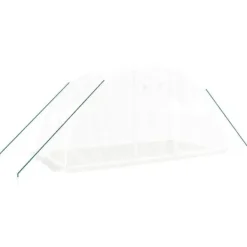 Hot Drivhus med stålstel 8 m² 4x2x2 m hvid - Drivhus - Drivhuse - Home & Living Drivhus