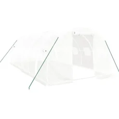 Best Drivhus med stålstel 18 m² 6x3x2 m hvid - Drivhus - Drivhuse - Home & Living Drivhus