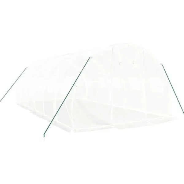 Best Drivhus med stålstel 18 m² 6x3x2 m hvid - Drivhus - Drivhuse - Home & Living Drivhus
