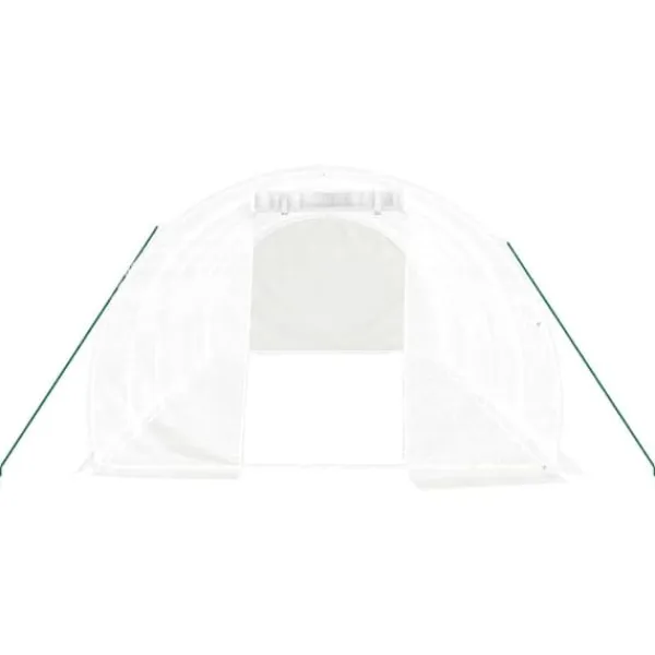 Best Drivhus med stålstel 18 m² 6x3x2 m hvid - Drivhus - Drivhuse - Home & Living Drivhus