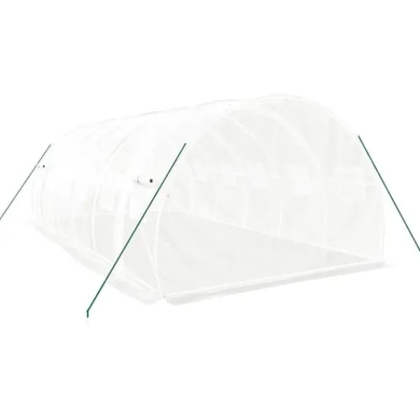 Best Drivhus med stålstel 18 m² 6x3x2 m hvid - Drivhus - Drivhuse - Home & Living Drivhus