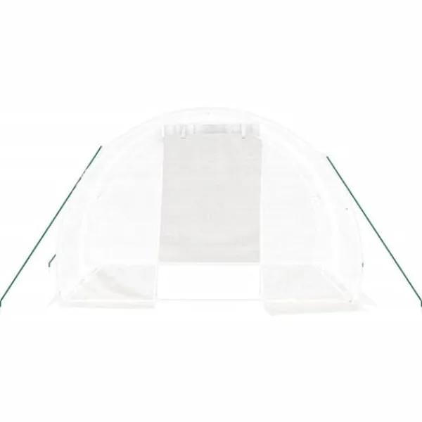 Discount Drivhus med stålstel 6 m² 3x2x2 m hvid - Drivhus - Drivhuse - Home & Living Drivhus