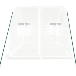 Discount Drivhus med stålstel 6 m² 3x2x2 m hvid - Drivhus - Drivhuse - Home & Living Drivhus