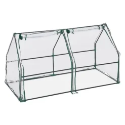 New Drivhus til forkultivering, 90x180x90 cm, Transparent Drivhus