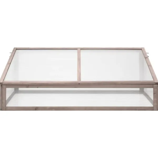 New Drivhus 110x58,5x39 cm grantræ grå - Drivhus - Drivhuse - Home & Living Drivhus