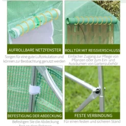 Best Drivhus, 450x300x205 cm, Grøn Drivhus