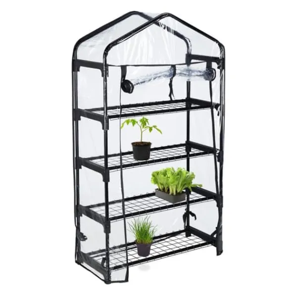 Drivhus, 125x69x29 cm, Sort Drivhus