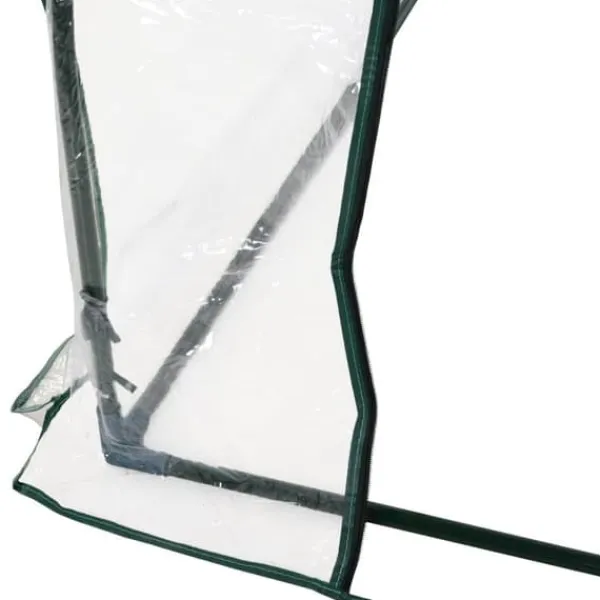 Hot Drivhus 250x100x80 cm, stål/PVC, med dør – drivbænk til planteopdræt Drivhus