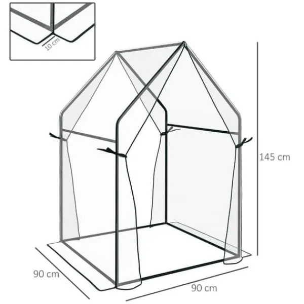 Sale Drivhus, 90x90x145 cm, Transparent Drivhus