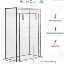 Clearance Drivhus, 100x50x150 cm, Transparent Drivhus
