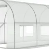 Viking Choice Drivhus^Drivhus 3x2x2 meter - hvidt - med 6 myggenet vinduer - 6m2