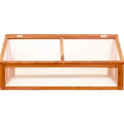 Drivhus^Drivhuse - Living drivhus 114x80x50 cm fyrretræ brun