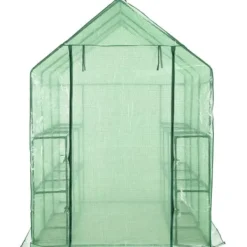 Drivhus^Drivhuse - Living drivhus med 12 hylder 143 x 214 x 196 cm stål