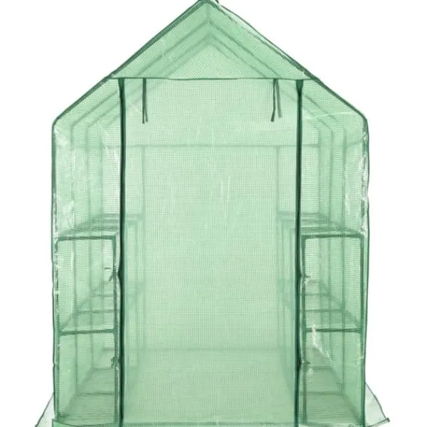 Drivhus^Drivhuse - Living drivhus med 12 hylder 143 x 214 x 196 cm stål