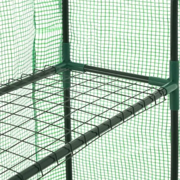 Drivhus^Drivhuse - Living drivhus med 12 hylder 143 x 214 x 196 cm stål