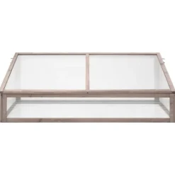 Online Drivhuse - Living drivhus 110x58,5x39 cm grantræ grå Drivhus