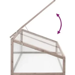 Online Drivhuse - Living drivhus 110x58,5x39 cm grantræ grå Drivhus