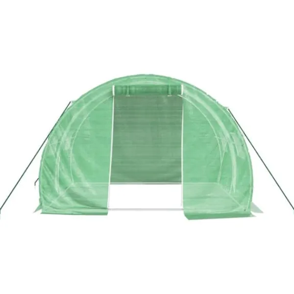 Sale Drivhuse - Living drivhus med stålstel 6 m² 3x2x2 m grøn Drivhus