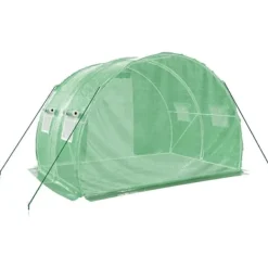 Sale Drivhuse - Living drivhus med stålstel 6 m² 3x2x2 m grøn Drivhus