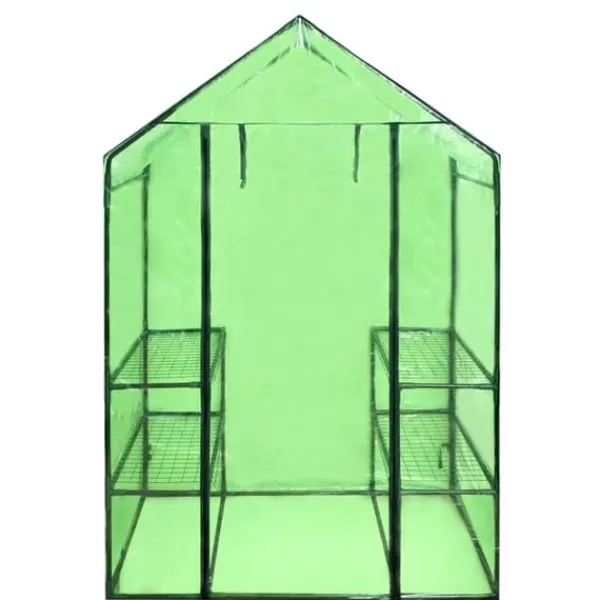 Drivhus^Drivhuse - Living walk-in-drivhus med 4 hylder