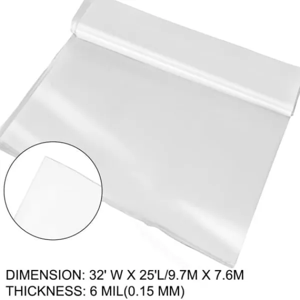 Sale Drivhusfilm 32x25 fod - holdbare polyethylenplader til effektiv plantebeskyttelse. Drivhus