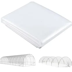 Discount Drivhusfolie 6x10 m, vandtæt med UV-beskyttelse, ekstra tyk, transparent Drivhus