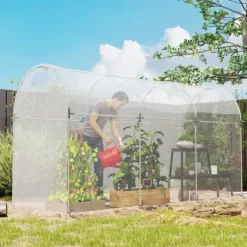 Outlet Drivhusfolie 6x10 m, vandtæt med UV-beskyttelse, ekstra tyk, transparent Drivhus