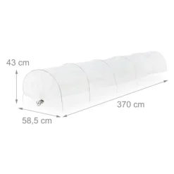 Drivhus^Drivhustunnel, 43x58,5x370 cm, Transparent
