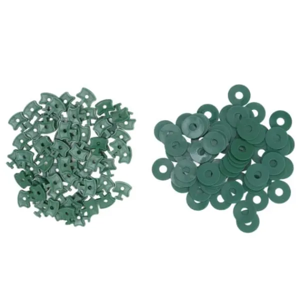 Drivhus-twist-clips - 100 STK Plastic Shading-fikseringsclips til drivhusisolering Drivhus