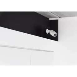 New Dummy-kamera - CHACON - Aluminium - Blå LED - Hvid Falske Overvågningskameraer