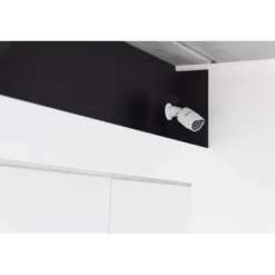 Online Dummy-kamera - CHACON - Aluminium - Blå LED - Hvid Falske Overvågningskameraer