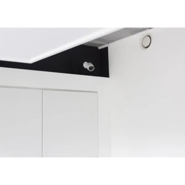 Dummykamera - CHACON - Aluminium - Blå LED - Vit Falske Overvågningskameraer