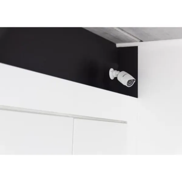Dummykamera - CHACON - Aluminium - Blå LED - Vit Falske Overvågningskameraer
