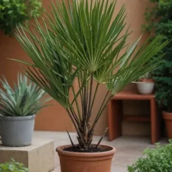 New Dværgpalme - Chamaerops humilis - Højde 50-60cm - ⌀15cm Krukkeplanter Indendørs