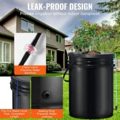 Kit Til Plante- & Urtedyrkning^DWC Hydroponics Vækstsystem, Deep Water Culture, 4 Spande med Luftpumpe, Effektiv Vanding, Hurtig Vækst