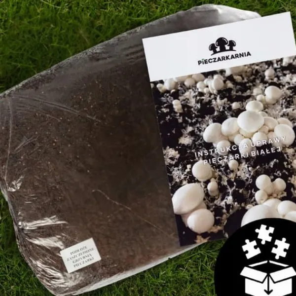Kit Til Plante- & Urtedyrkning^Dyrkningssæt til hvide svampe, 20 kg balle, 3-faset myceliumsubstrat, testet