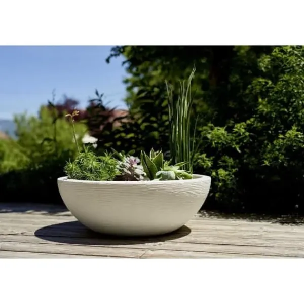 Krukker & Plantebeholdere^EDA Graphit tvättställskruka Ø59cm - Kapacitet 39L - Cerused vit