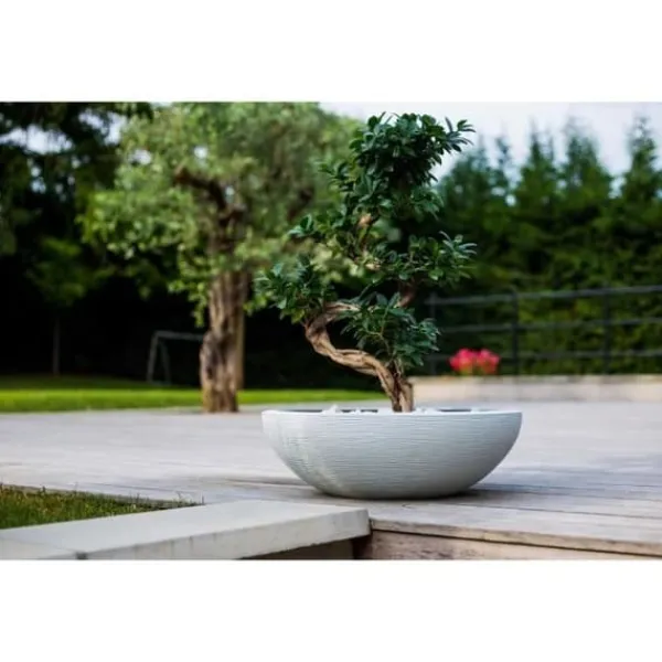 Krukker & Plantebeholdere^EDA Graphit tvättställskruka Ø59cm - Kapacitet 39L - Cerused vit