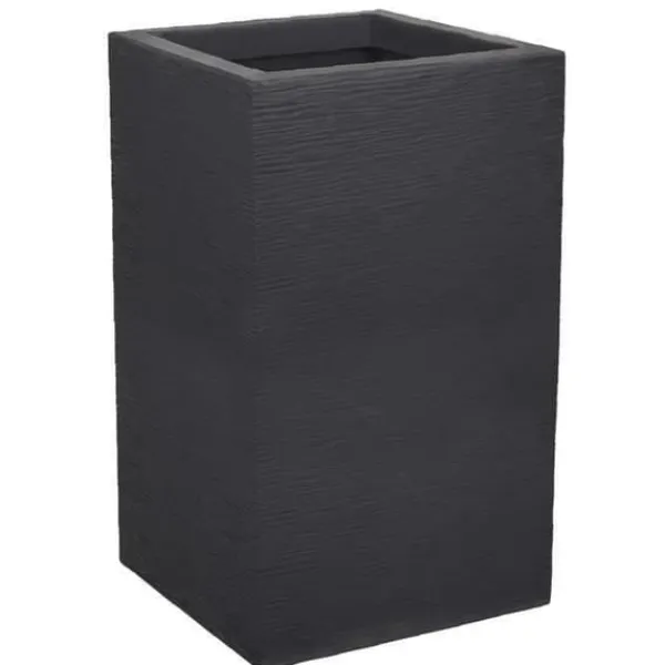 Clearance EDA Graphit Up Fyrkantig blomlåda - 36 L - 29.5 x 29.5 cm x 49.5 cm - Charcoal Grey Krukker & Plantebeholdere