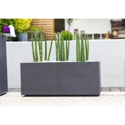 New EDA Jardiniere Graphit - 99,5 x 39 x 43 cm - 97,6 L - Antracitgrå Krukker & Plantebeholdere