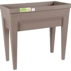 Krukker & Plantebeholdere^EDA Køkkenhave med CITY VEG&TABLE bord - 57 L - 76 x 38,5 x H 68 cm - Taupe