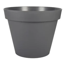 Krukker & Plantebeholdere^EDA Rund toskansk blomkruka - Ø 60 x H 47 cm - 76 L - Antracitgrå