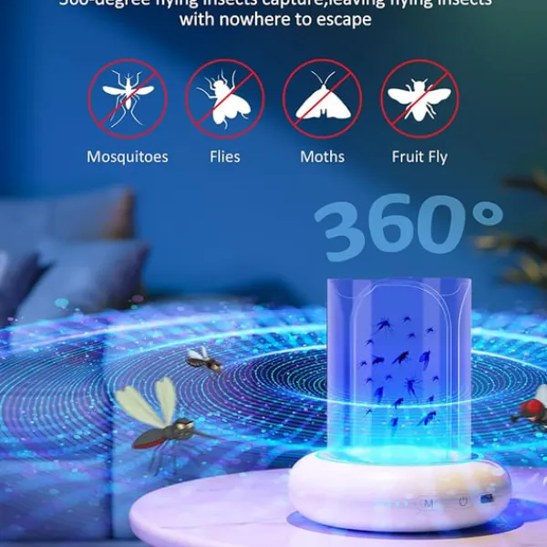 Fluesmækkere^Effektiv fluefanger: USB-genopladelig og bærbar